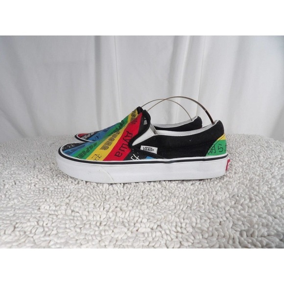 Vans Unisex Multicolor Spirit Canvas Classic Slip On Sneaker Shoes Size M4.5 W6 - Picture 3 of 7